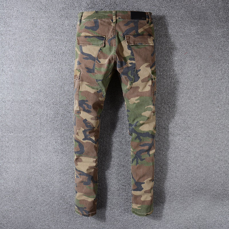 Men's camouflage jeans