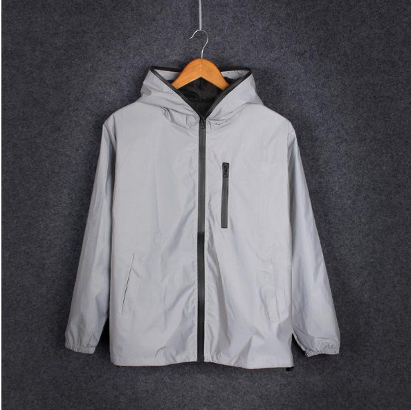 Men's Spring And Autumn Full Reflective Windbreaker Waterproof Jacket Men's High Street