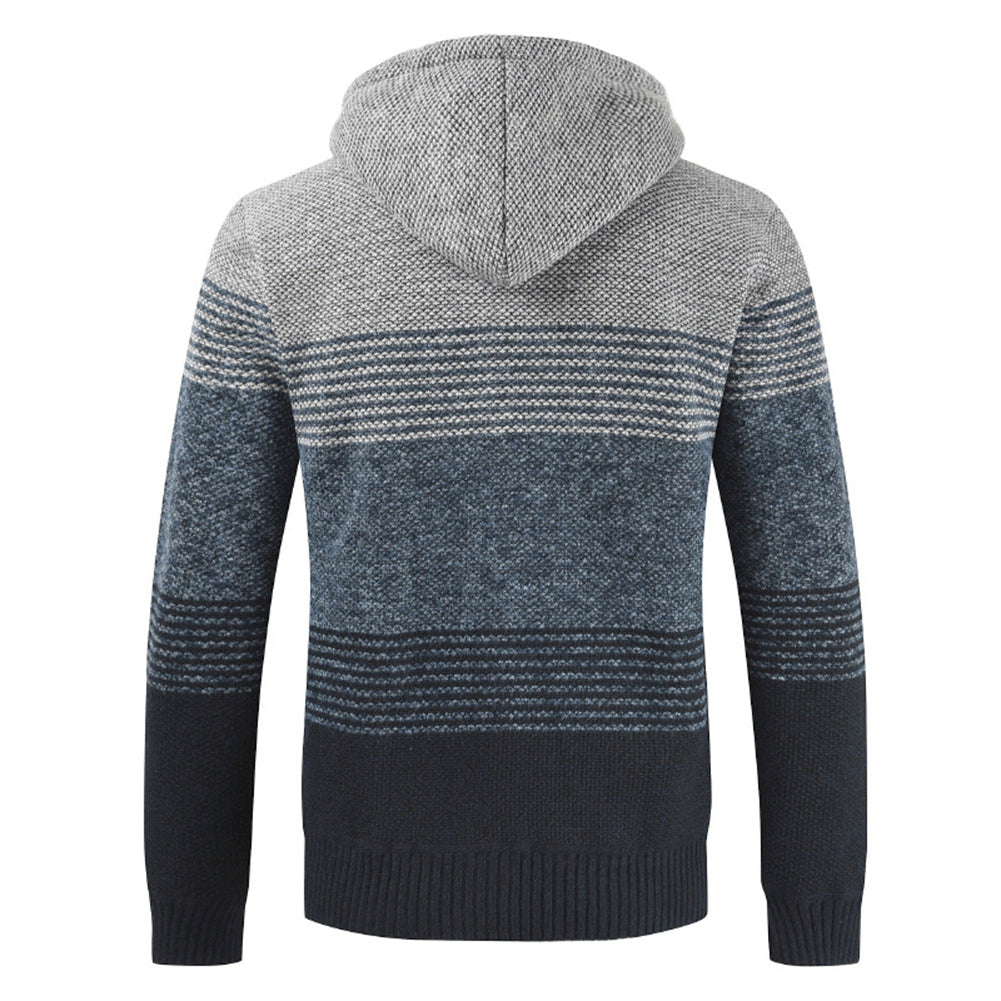 Men's Autumn Winter Hooded Sweater Cardigan