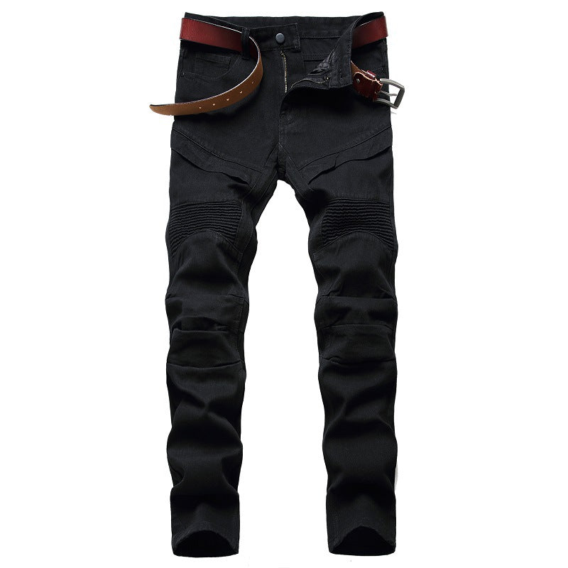 Men Personality Motorcycle Jeans